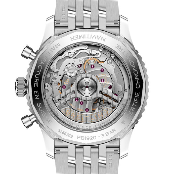 Navitimer Automatic Perpetual Calendar B19 43 mm Stainless Steel and Platinum